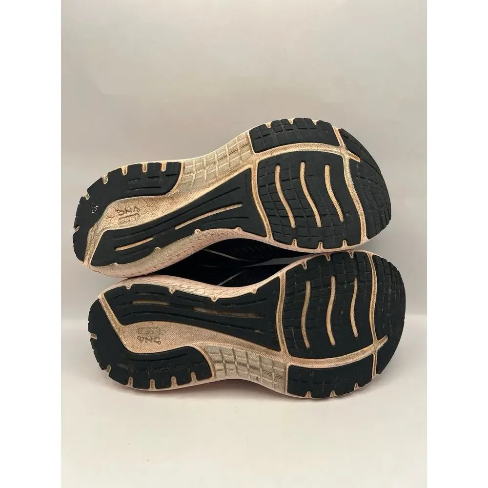 Brooks Glycerin 19 Black And Pink Running Shoes Women Size 9